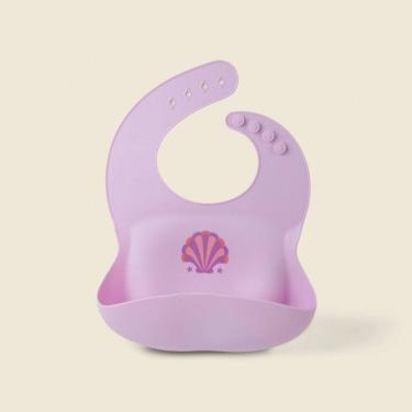 Imagem de Babador Concha Silicone Lilás - A\BABY
