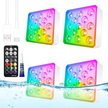 Imagem de Luces para Piscina LOFTEK Recargables 13 LEDs Impermeables Paquete de 