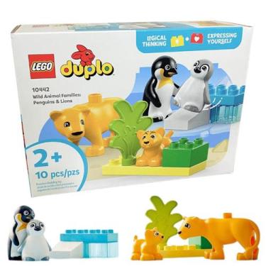 Imagem de Lego Duplo Familias de Animais Selvagens: Pinguins e Leões 10442