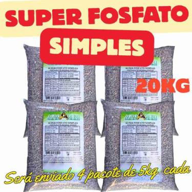 Imagem de Fertilizante Super Fosfato Simples 20Kg Adubo - AGROADUBO