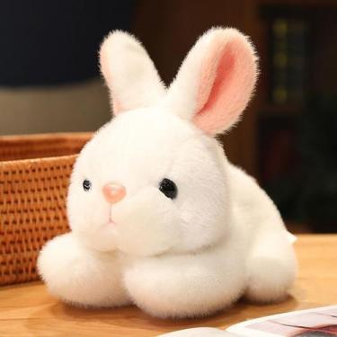 Imagem de Bichinho Pelucia Coelho Branco Fofo Pascoa Fofinho Ursinho - Bichinho 