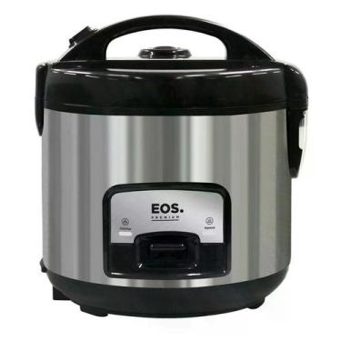 Imagem de Panela Elétrica de Arroz 5 Xicaras  EPA05PI Inox Preto 110V - EOS, 110