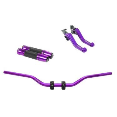 Imagem de Kit Manete Manopla Guidão Adaptador Falcon Xre Tornado Bros - NoBrand,