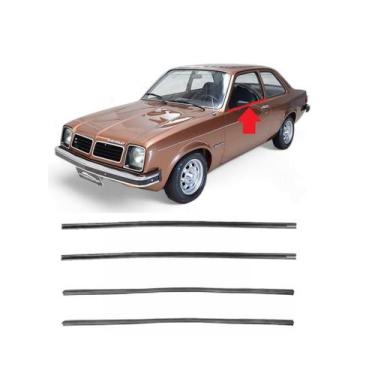 Imagem de Kit 4 Pestanas Vidro Inteiriço Chevette 82 - JAHU