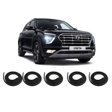 Imagem de Kit Borracha Vedação Das 4 Portas + Borracha Do Porta Malas do Creta 2