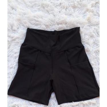 Imagem de Short Feminino De Academia Com Bolso Short Meia Coxa Treino - PIJAMAS 