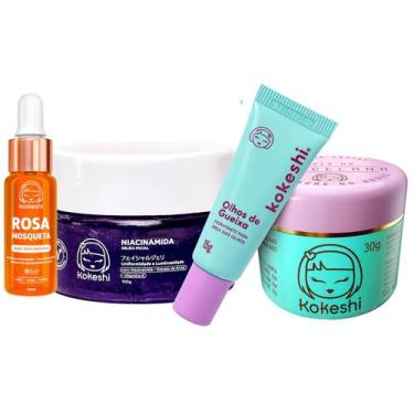 Imagem de Kit Skin Care Renovadores Rosa Mosqueta Niacinamida Kokeshi - Kokeshi 