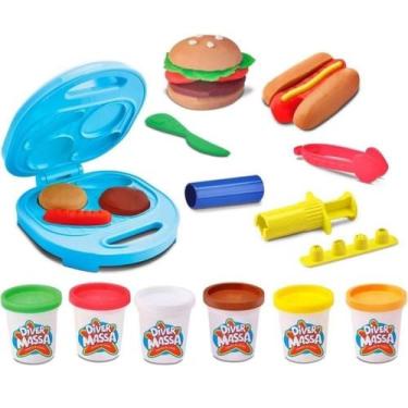 Imagem de Massinha de Modelar Infantil Divermassa Lanchonete Divertida Divertoys