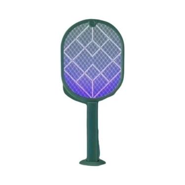 Imagem de Raquete Elétrica Recarregável USB Para Mosquitos Com Ângulo Ajustável 