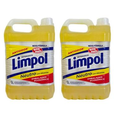 Imagem de Kit com 2 Detergentes Líquidos Neutro Limpol 5 Litros cada