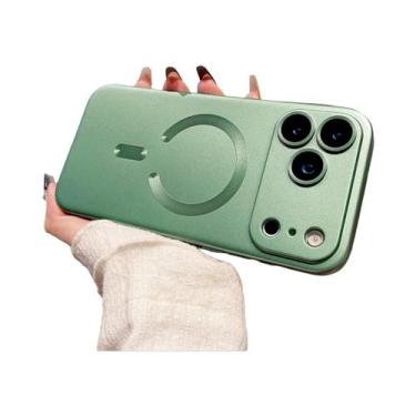 Imagem de Capa Magnética Metálica Magsafe Para iPhone 17 16 15 14 13 12 11 pro M
