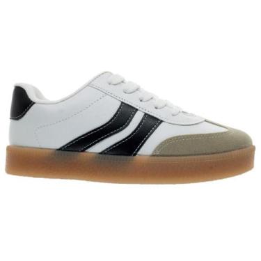 Imagem de Tênis Casual Infantil Menina Molekinha 2582.102 Branco, 31, Branco