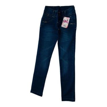 Imagem de Calça Jeans Infantil Menino Menina - anjo da mamãe, Azul, Petróleo, 10