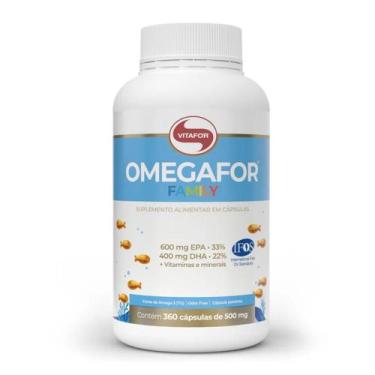 Imagem de Omegafor Family Vitafor Omega 3 DHA EPA 500mg, 360