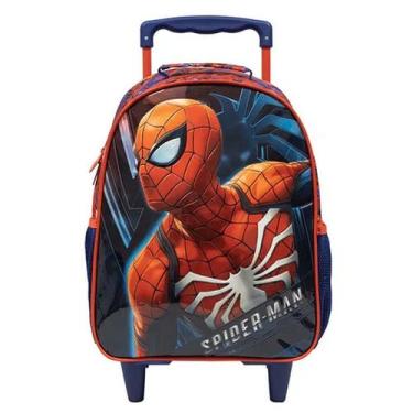 Imagem de Mochila com rodinha Spider Man Xeryus, Azul