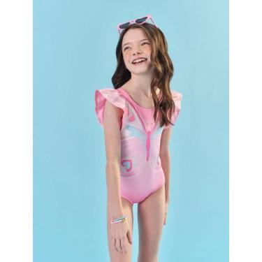 Imagem de Maiô Borboleta Infantil Menina de Verão Cinti, Rosa, 2