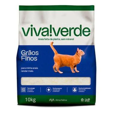 Imagem de Areia viva verde fina 10kg - PETFIVE