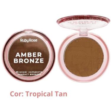 Imagem de Bronzer Compacto Amber Bronze da Ruby Rose Contorno Perfeito, Tropical