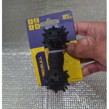 Imagem de Mordedor Brinquedo Haltere Pequeno Big Bull Porte Pequeno, Preto