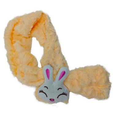 Imagem de Cachecol Infantil Bichinho Lenço Grosso Unissex Pelúcia Quentinha Inve