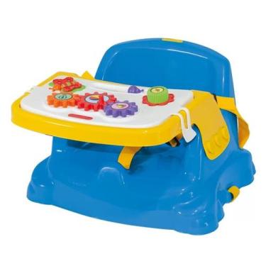 Imagem de Cadeira para Bebe Alimentação Infantil Didática Poliplac, Azul