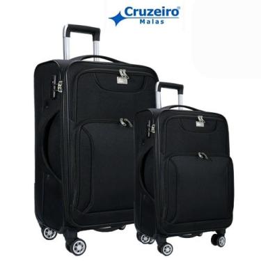 Imagem de Conjunto Kit 2 Malas de Viagem CRUZEIRO P e M Tecido Impermeável Expan