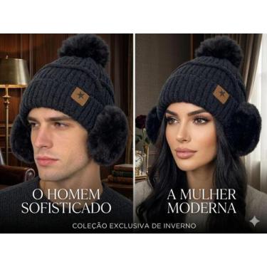 Imagem de Gorro Touca Feminina/Mascurino Inverno Forrado Com Protetor De Orelha 