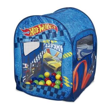 Imagem de Barraca Infantil Hot Wheels Com 50 Bolinhas Fun Azul