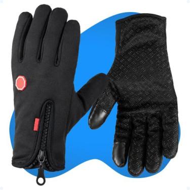 Imagem de Luva Térmica Inverno Touch Screen Impermeável Moto Ciclismo - Hxt