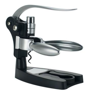 Imagem de Abridor De Vinho Com Suporte Profissional Saca Rolha - UniyGift