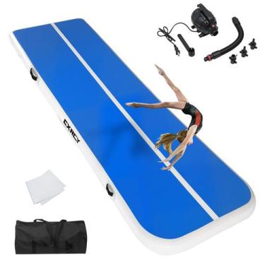 Imagem de Colchonete Inflável CXRCY para Exercícios Pista de 6m com 10cm de Espe