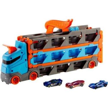 Imagem de Hot Wheels Mega Caminhão Transporte Speedway Hauler Mattel - gvg37