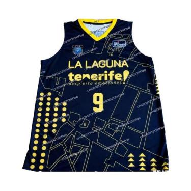 Imagem de Camisa De Basquete Masculina De Secagem Rápida Da Espanha Tenerife 202