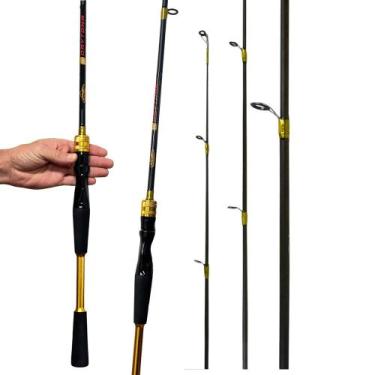 Imagem de Vara De Pesca Daytona Dourada 1,60mt 20lb Cabo Bipartido Makis - MAKIS
