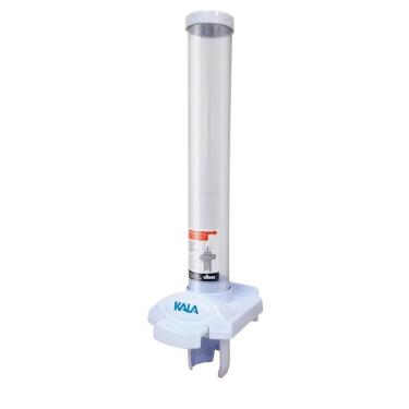 Imagem de Dispenser para Copos Porta Poupa Café Kala Organizador 50ML de Parede com 4 Parafusos e Buchas Branco