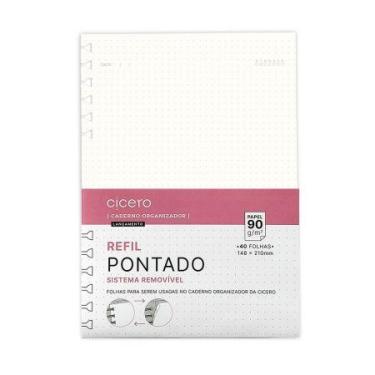 Imagem de Bloco refil A5 organizador Offset pontilhado 40 folhas - Cicero