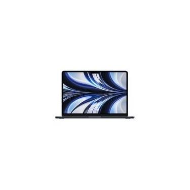 Imagem de MacBook Air Apple 13", M2, CPU 8 Núcleos, GPU 10 Núcleos, 8GB RAM, SSD 512GB, Meia-noite - MLY43BZ/A