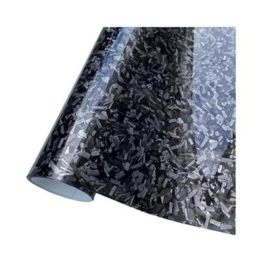 Imagem de Vinil Adesivo De Fibra De Carbono Brilhante À Prova d'Água Com Efeito 