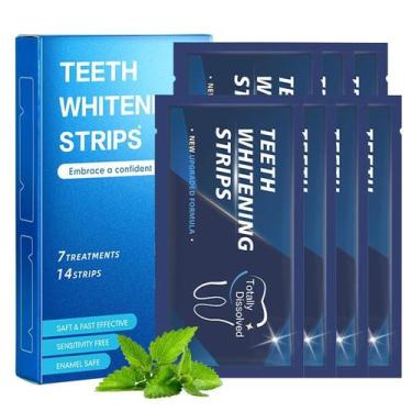 Imagem de Tiras Clareadoras de Dentes PLumeLux 7 Dias Menta 14 Tiras
