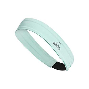 Imagem de adidas Alphaskin Faixa de cabeça elástica, menta transparente/preta, tamanho único, Menta transparente/preto, 1 Count (Pack of 1)