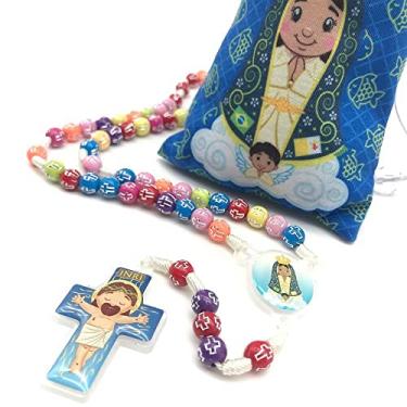 Imagem de Terço Infantil Nossa Senhora Aparecida No Saquinho