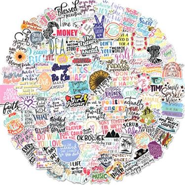 Imagem de Adesivos de citações inspiradoras, adesivos positivos para adultos, adolescentes, estudantes, professores, adesivos inspiradores para agendamento de garrafas de água (adesivos de quadro de visão)