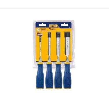 Imagem de Jogo De Formões Para Madeira 4 Peças 1/4 1/2 3/4 1 Irwin