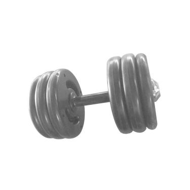 Imagem de Dumbell Injetado Pegada Emborrachada Academia Fitness 20kg