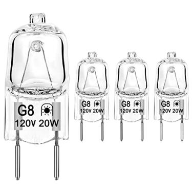 Imagem de Lâmpada de halogêneo para forno de micro-ondas GE, lâmpada de eletrodomésticos para GE Samsung Kenmore Elite Maytag sobre o fogão micro-ondas, luz noturna de 20 W/lâmpada de fogão, substitui
