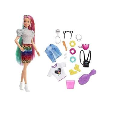 Imagem de Barbie Cabelo Arco Iris Muda de Cor Loira - Mattel