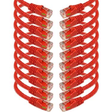 Imagem de iMBAPrice Cat 6 Parent Pacote com 10, Vermelho, 0.5 Feet