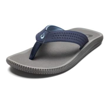 Imagem de OluKai Ulele Men's Beach Sandals, Quick-Dry Flip-Flop Slides, Water Resistant Suede Lining & Wet Grip Soles, Soft Comfort Fit & Arch Support