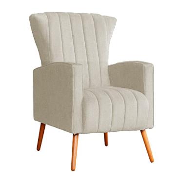 Imagem de Poltrona Decorativa Melinda Pés Palito Suede Cores - DS Estofados