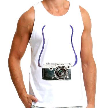 Imagem de CAMISETA MASCULINA REGATA Câmera Profissional Com Cordão